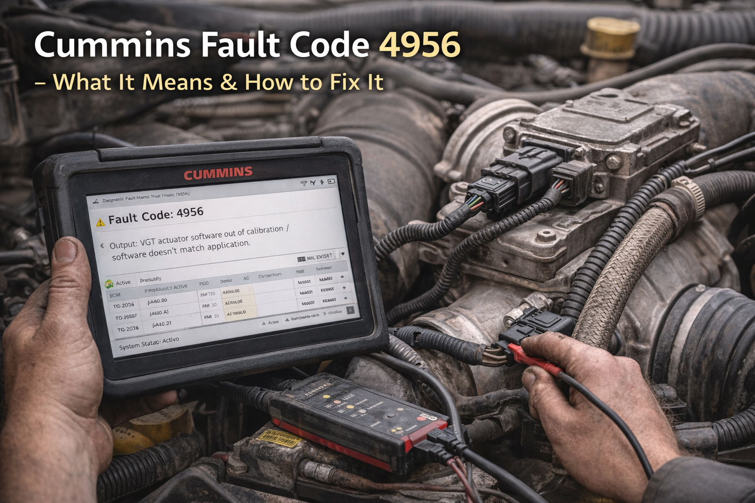 Cummins Fault Code 4956 — What It Means & How to Fix It