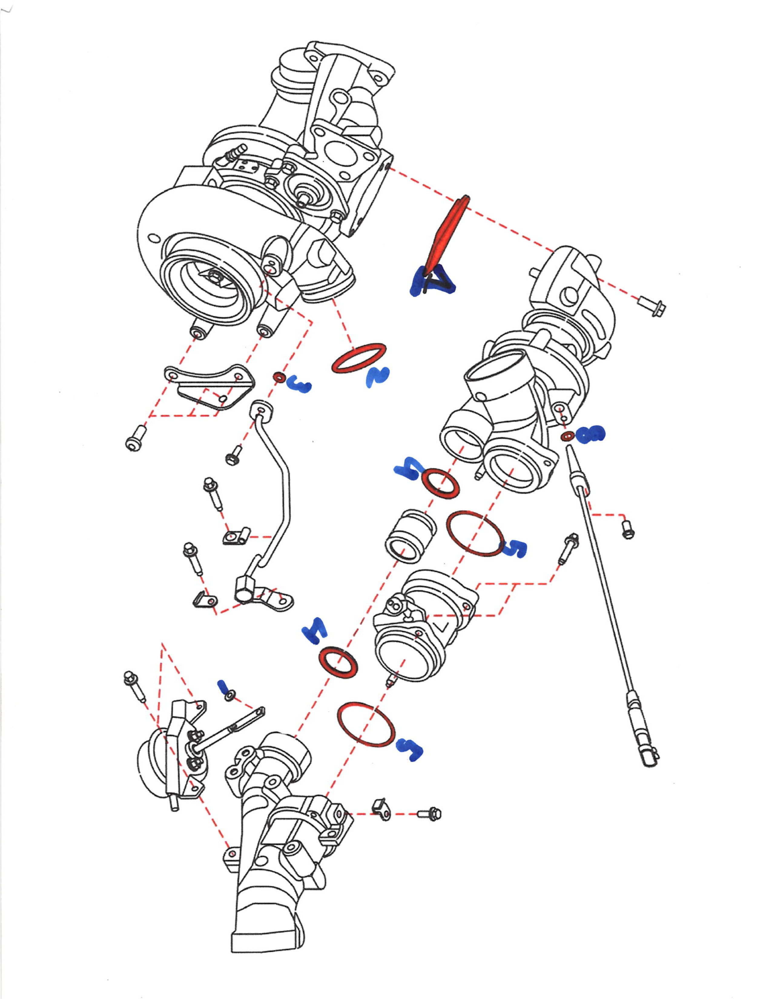 Turbo Gasket & Seal Kit — 2016–2019 Nissan Titan XD 5.0L Cummins Diesel