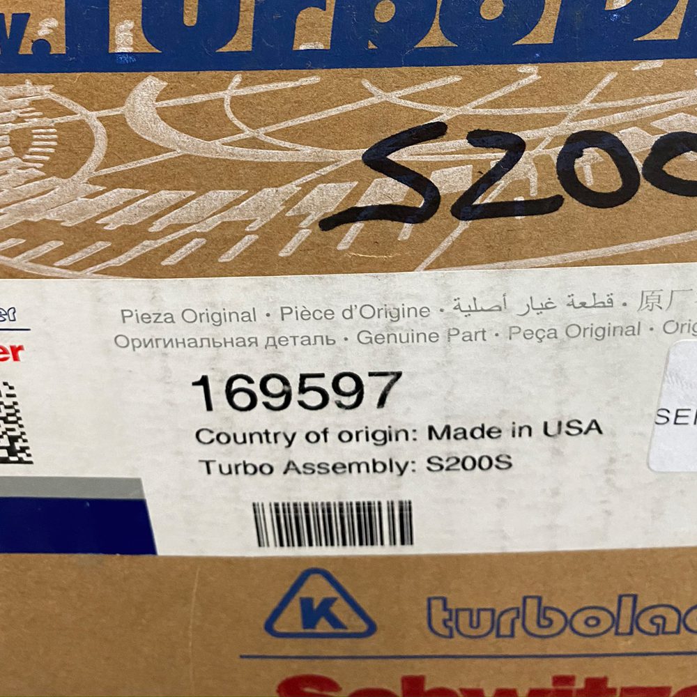 7.0L CAT 3126 CHRA Borgwarner 169597